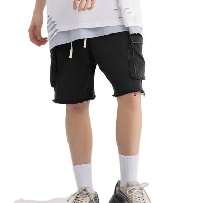 China Breathable New Vintage Hippie Hippie Mens Shorts Cargo High Street Baggy Men's Casual Short Pants for sale