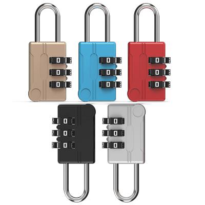 China Zinc Alloy Mini 3 Digit Combination Lock for Safe Number Code Password Combination Padlock Security Travel Cheap Locks for sale