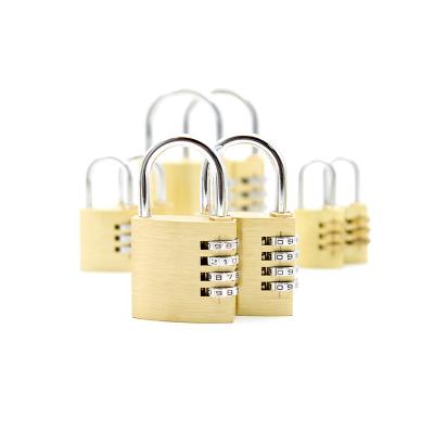 China Brass up security 20mm 30mm 40mm 50mm 60mm high security custom small code number pad lock combination hardened brass padlock for sale