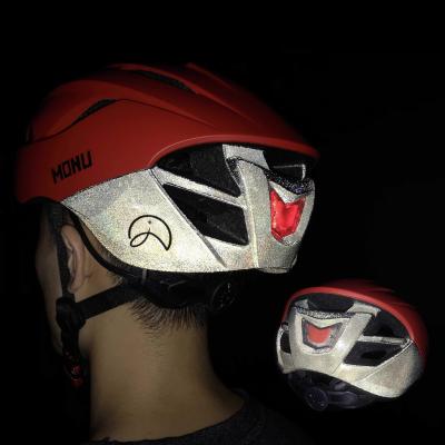 China Monu Super Light CE Reflective Bicycle Helmet With LED Light New Lightweight Road Bicycle Helmet For Adult Women Men for sale