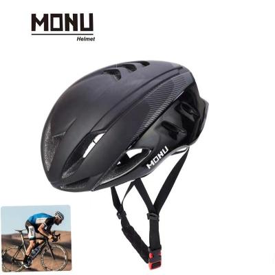 China Monu RTS Super Lightweight Black Factory Logo New Lightweight In Mold MTB Road Bicycle Helmet Custom Bike Helmet For Adult Women Men for sale