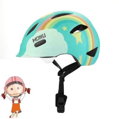 China Super Light Weight CE Monu Kids Stars Protective Breathable Colorful Kids Bike Helmet for sale