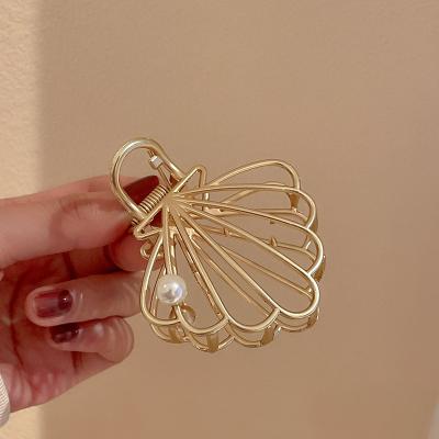 China Trendy Metal Hair Pearl Butterfly Bow Shark Clips Hairpin for sale