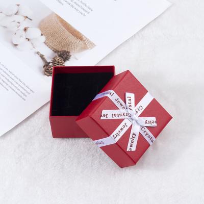 China Fashion 7*7cm Gift Necklace Ring Package Case Jewelry Earring Bangle Jewelry Charm Bangle Box for sale