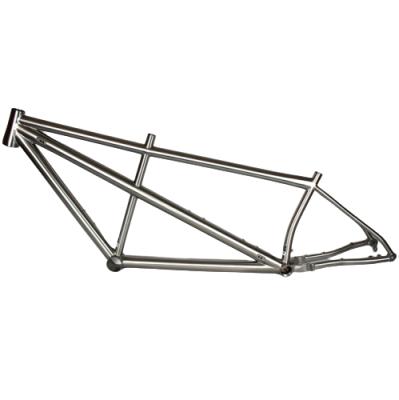 China Tandem Bicycle Titanium Road Bike Frameset By The Axle Dropout Titanium Tandem Bicycle Frame Mount Flat Disc Brake for sale