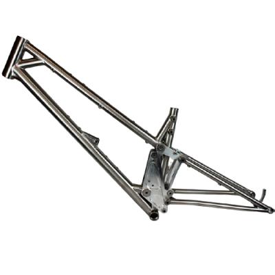 China Titanium Full Suspension Bike Frame Titanium Suspension Bike Frames Ti 29er Suspension Bike Frames 26er for sale