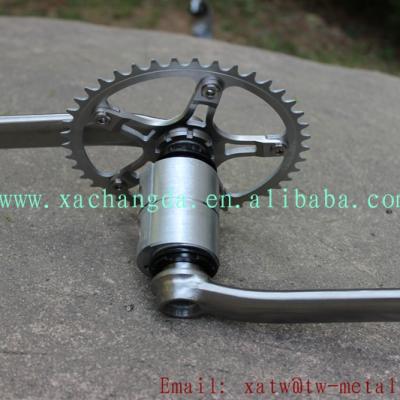 China Custom titanium frame BMX bike crankset tandem bicycle crankset tandem crankset for tandem bike for sale