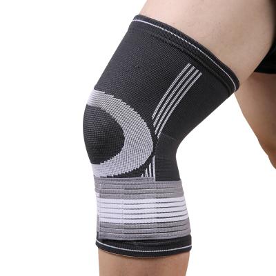 China Hot Selling Durable Amazon Flex Athletics Knitted Knee Compression Support Sleeve Compression Knee Sleeve Elastic Brace for sale