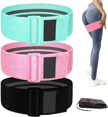 China Anti-Slip Adjustable Resistance Bands Loop Exercise Booty Band Hip Circle for sale