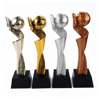 China Europe Metal Trophy Custom Design Women Finance Trophies Rewards Awards Corporate Trophy for sale