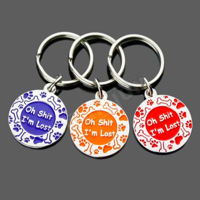 China Custom Metal Makers Custom Design Key Ring Blank Metal Kids Charm Metal Tags Key Chain for sale