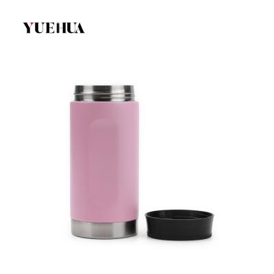 China Stainless Steel Disposable Insulated Double Wall Can Cooler For 12 Ounce Slim Cans for sale