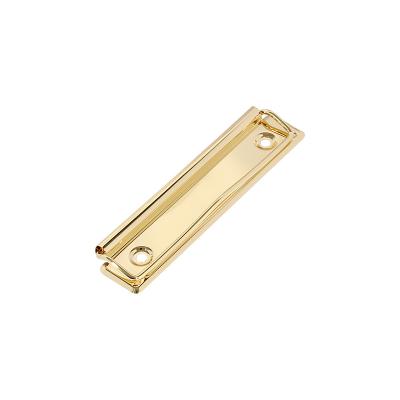 China Stationery File Folder Manufacturer Supply High Quality Nickel Plated Gold Panel Metal Wire Clip for clipboard and menu. for sale