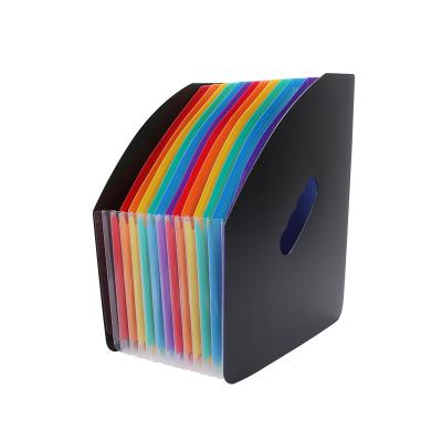 China Economic Accordion 24 Pockets PP Size Letter A4 File Storage Plastic Expanding Folder for sale