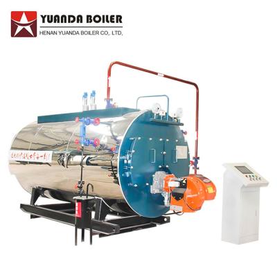 China Package Type Industrial Fire Tube Natural Gas Fired 1 Ton Steam Boiler for sale