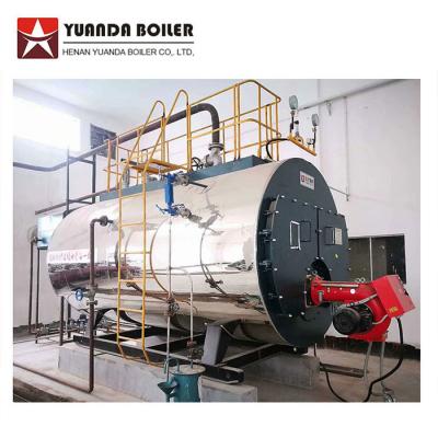 China Package Type Industrial Fire Tube Riello Burner Gas Steam Boiler 2000kg for sale