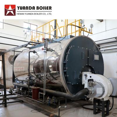 China PLC Automatic Control Industrial Fire Tube Gas Fired Steam Boiler 5 ton for sale