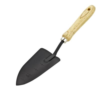 China Garden DIY Tools ISO9001 Epoxy Coated Steel Wood Handle Hand Trowel Garden Tool 13-3/4