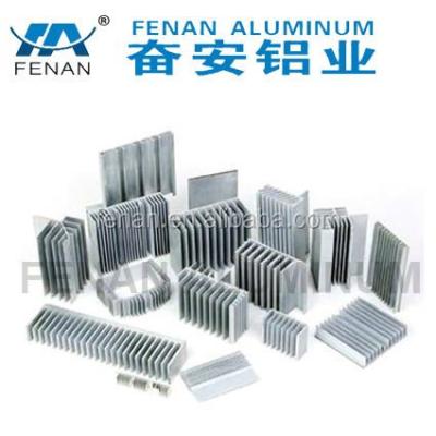 China Extrusion aluminum 6063 T5 profile / led aluminum circular extrusion heat sink/aluminum profile for heat sink for sale