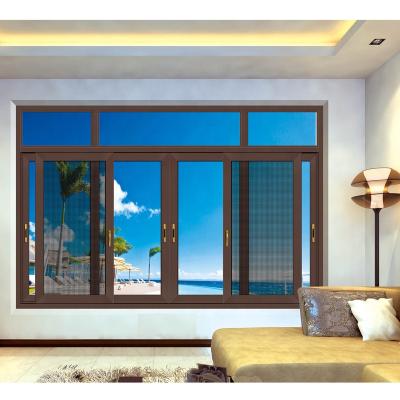 China aluminium windows in china kitchen wood aluminium casement window for sale