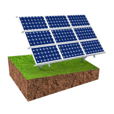 China Aluminium Solar Panel Mounting Structure Tracking Ground Solar Mounting Structure for sale