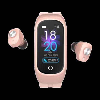 Китай Earbuds Christmas OEM 2 in 1 Smartwatch Earphone Smart Watch Smart Bracelet Tws with Earbuds Wireless Headset продается