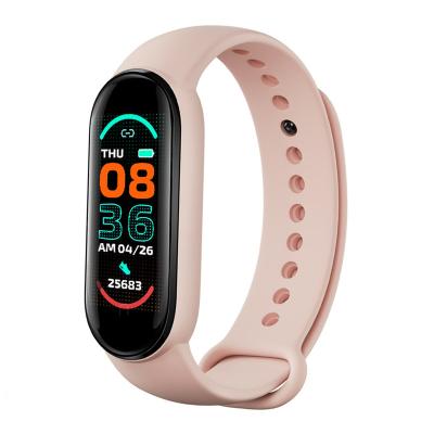 Cina Premium Smart Waterproof Heart Rate Sedentary Message Remind M6 Touch Screen Rohs Sport Wristband Ip67 Smartwatch in vendita