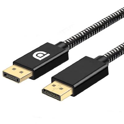 China COMPUTER ULT-Unite DisplayPort to DisplayPort Cable Nylon Braided Aluminum Shell DP 1.2 Cord 4K@60Hz 2K@144Hz for sale