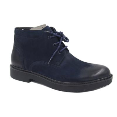 China Fashion Others Men Nubuck Casual Deep Blue Ankle Boots Men Shoes Winter Suede Boots for sale