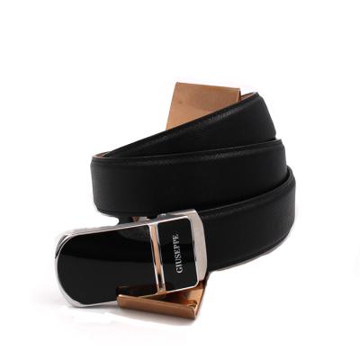 China Fashion.Casual GIOVANINI designer Genuine Leather Belt for men with automatic buckle for jeans scare fashionable OEM customized for sale