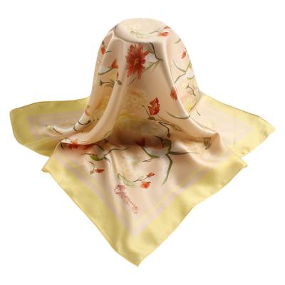 China 100 Square Women Pure Silk Printing Silk Scarf for sale