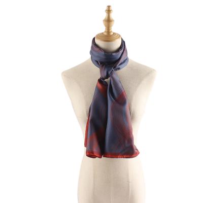 China Custom Long New Style Women's 100% Silk Scarf Pure Silk for sale