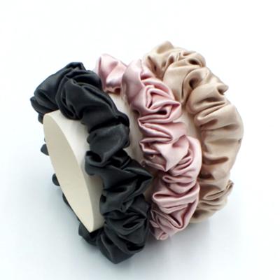 China Hair Friendly 100% Pure Mulberry Silk Scrunchy, Scrunchies For Hair for sale