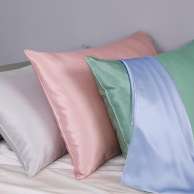 China New design 100% pure sustainable fabric in running silk pillow case 100% silk fabric large pillow casing closure for sleep for sale