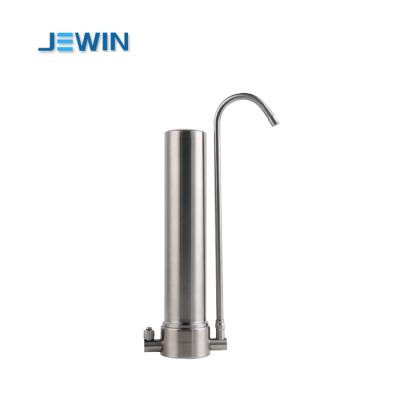 China Easy Operation Countertop Stainless Steel Filter Water Faucet System With Ceramic Candle Filter for sale