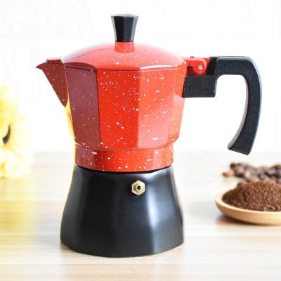 China Viable Colorful Italian Style Espresso Cup Mocha Pot for sale