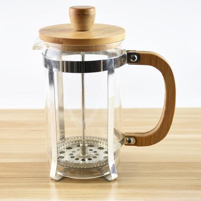 China Sustainable High Quality Coffee French Press With Bamboo Handle for sale