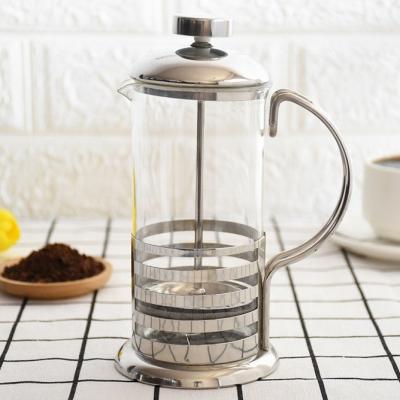 China Sustainable Coffee French Press With Stainless Steel Lid for sale