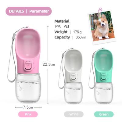 China Sustainable Wholesale cheap price pet dog water bottle feeder pets water bottle for dogs for sale