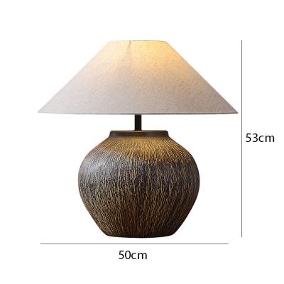 China Lighting Functions Manufacturer, designer, hotel, homestay, living room, bedroom decoration, ceramic lamp, retro bedside table lamp for sale