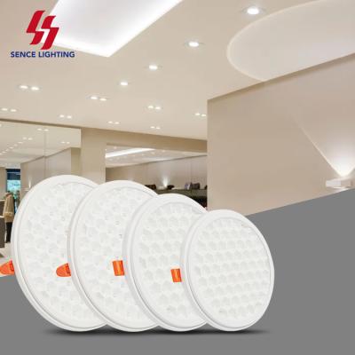 China Aluminum Material Body SENS Around PC Aluminum Office Home Lighting Led Panel Lamp 10w 18w 24w 36w Smd Lamp Led Panel Light for sale