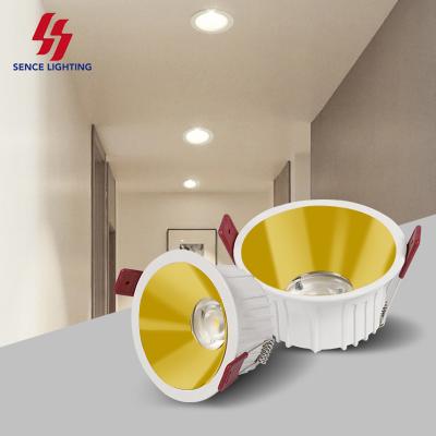 China Commercial Lighting Anti-glare Sense Modern 7w 12w 18w Home Office Aluminum Led Spot Light Down Light Recessed Round Led Downlight for sale