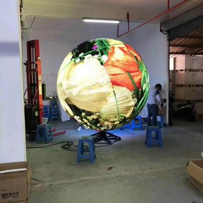 China High Resolution P3 Led Smart Full Color Matrix Sphere Ball Shape 1 Meters Diameter Customized Led Screen Display for sale