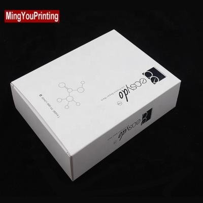 China Recycled Materials Square Cosmetic Paper Box For Facial Mask Packaging With Logo Hot Stamping for sale