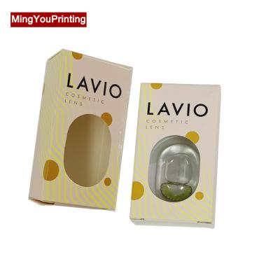 China Recycled Materials Soft Custom Cosmetic Lens Packaging Box For Contact Lens Blister Pack Vial Boxes for sale