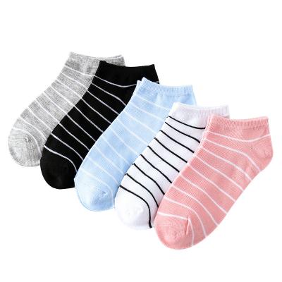 China Korean version of summer terylene cotton socks invisible women's boat socks non-slip QUICK DRY solid color women's socks for sale