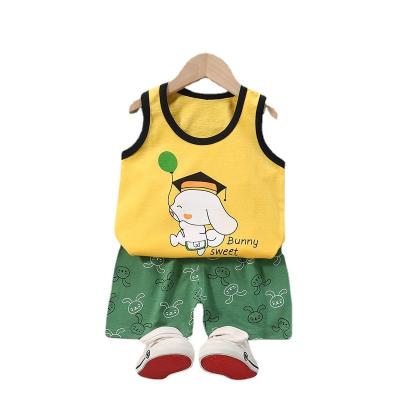 China Cotton 100% Very Fashion Baby Boy Suit Summer Casual Clothes Set Top Shorts 2PCS Baby Clothing Set For Infant Boys Suits Kids Clothes for sale