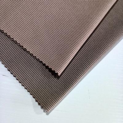 China Rib Knit Fabric For Women Waterproof Comfortable Spandex Polyester Pants Dress Cold Slaughtering for sale