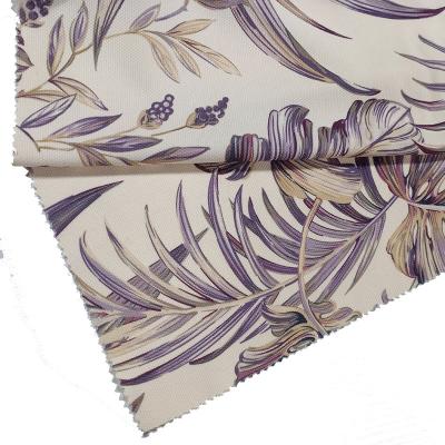 China 2021 Breathable New Design Printing Flowers Leaves Flowers Stitched Velvet Knitted Fabric For Sofa Home Textile Fabrics for sale