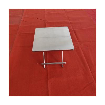 China Hot Sale Folding Dining Table Stainless Steel Rectangle Easy Carry Portable Folding Table for sale